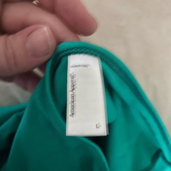 American Apparel green halter skater dress - Picture 4 of 4